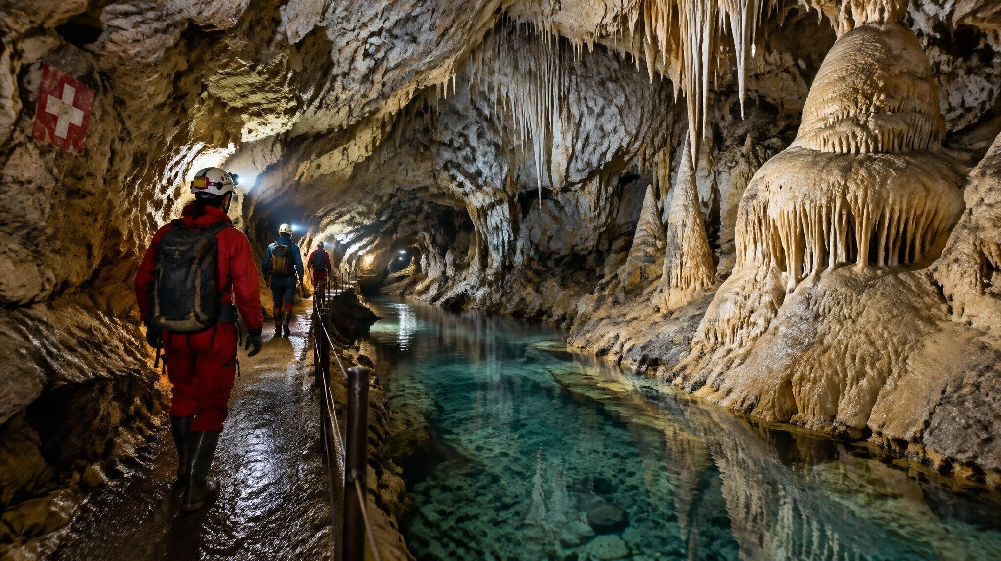 swiss cave exploration